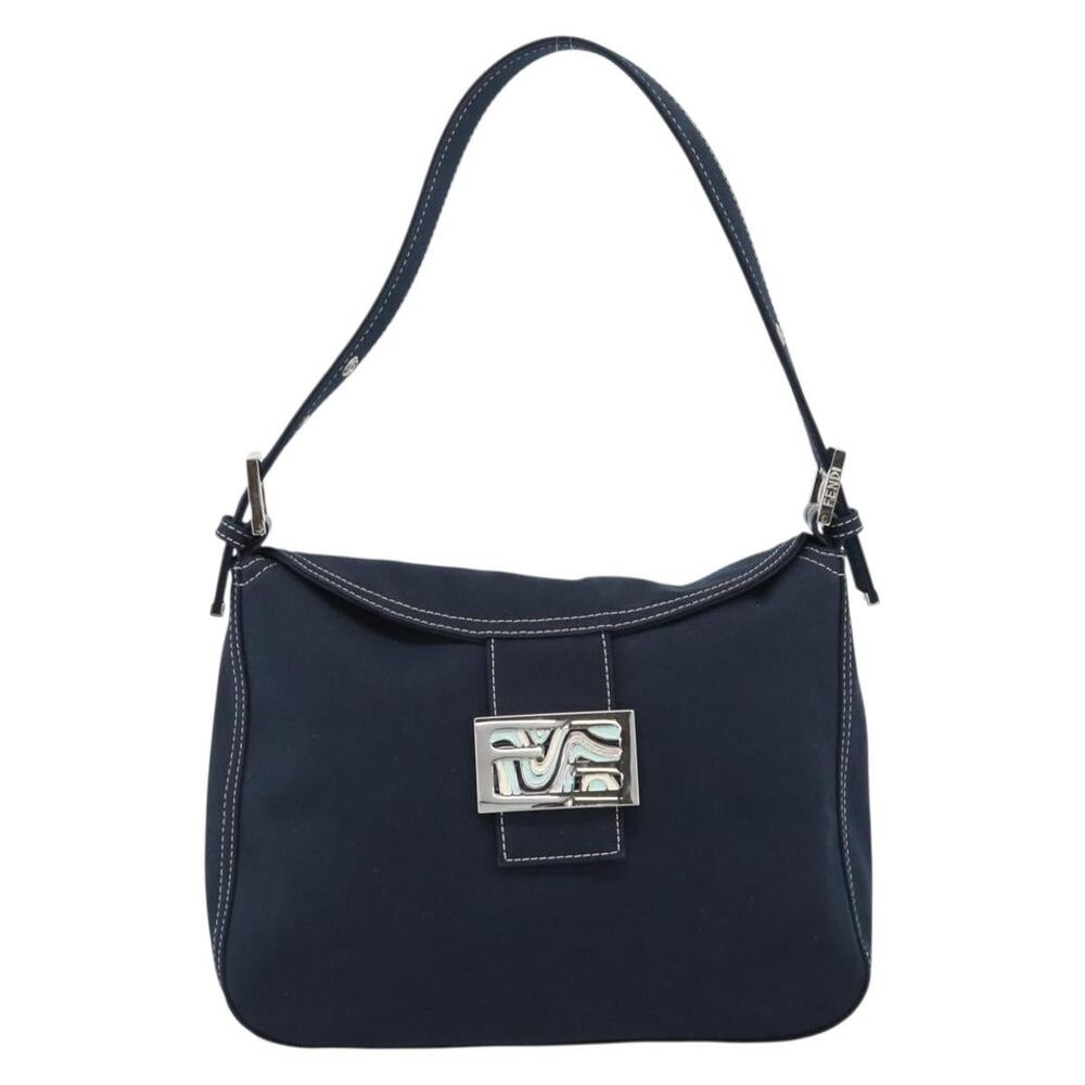 Fendi Mamma Baguette Shoulder Bag Blue